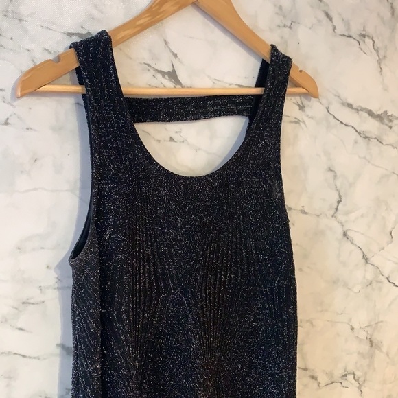 Everly Black Sparkly Swing Dress… - Picture 2 of 9